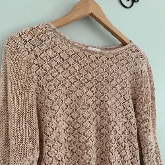 Sundance linen blend loose knit sweater size woman’s small - Picture 2 of 8